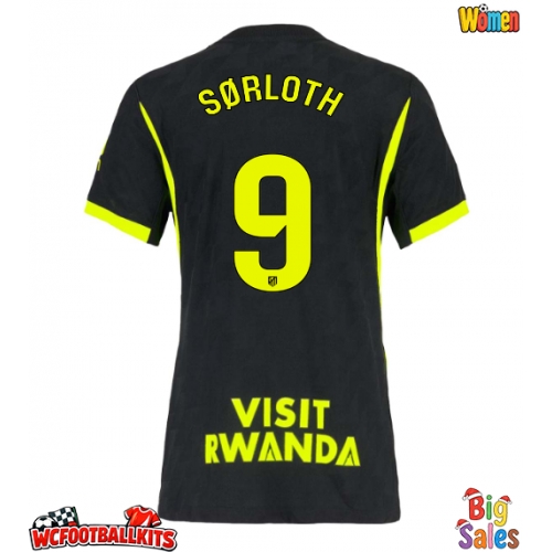 Atletico Madrid Alexander Sorloth #9 Replica Away Stadium Shirt for Women 2026-27 Short Sleeve